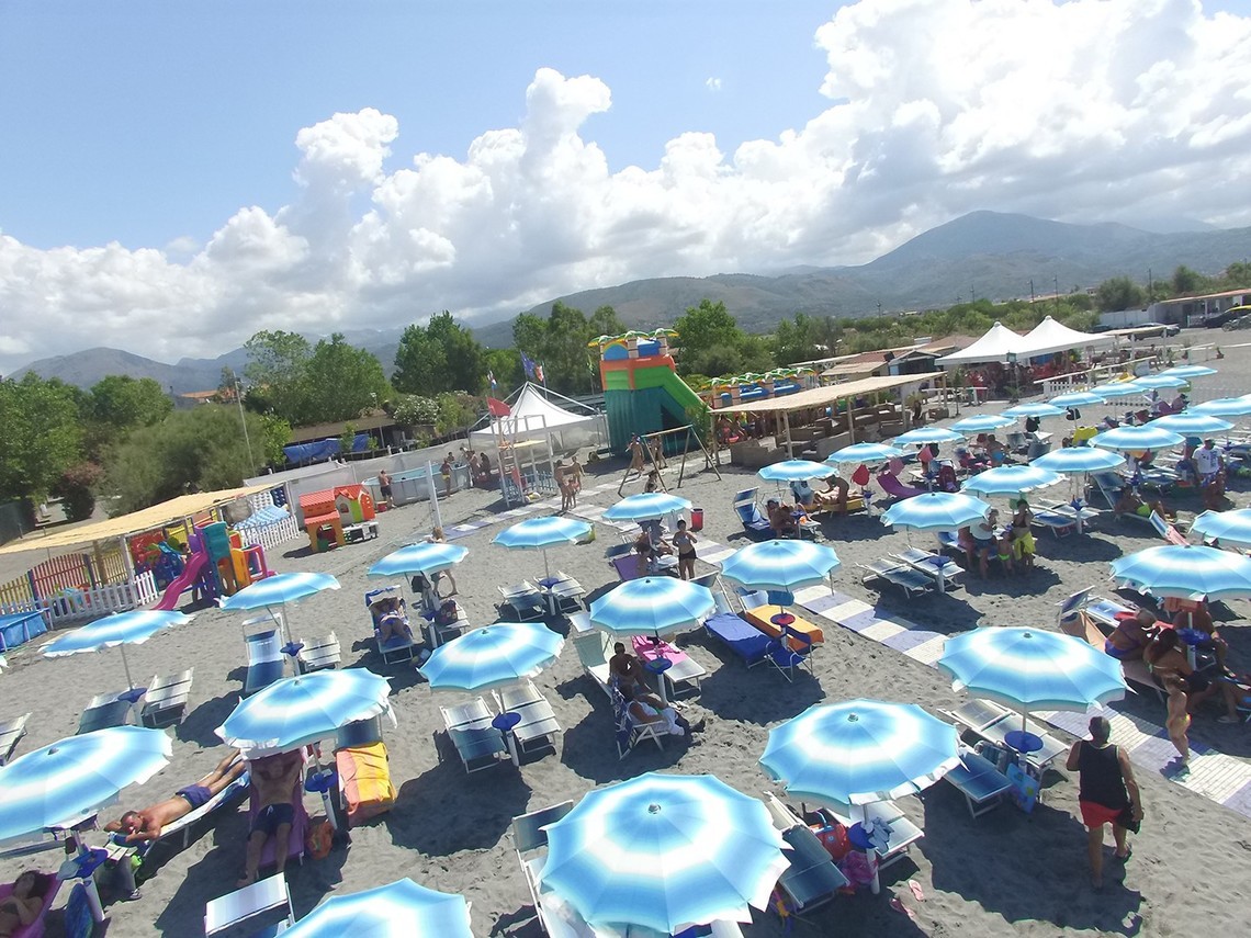 Vista lido Santa Maria del Cedro Eden Beach stabilimento balneare